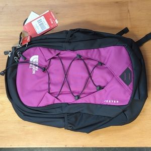 THE NORTH FACE Jester Backpack Womens Purple/Black NEW